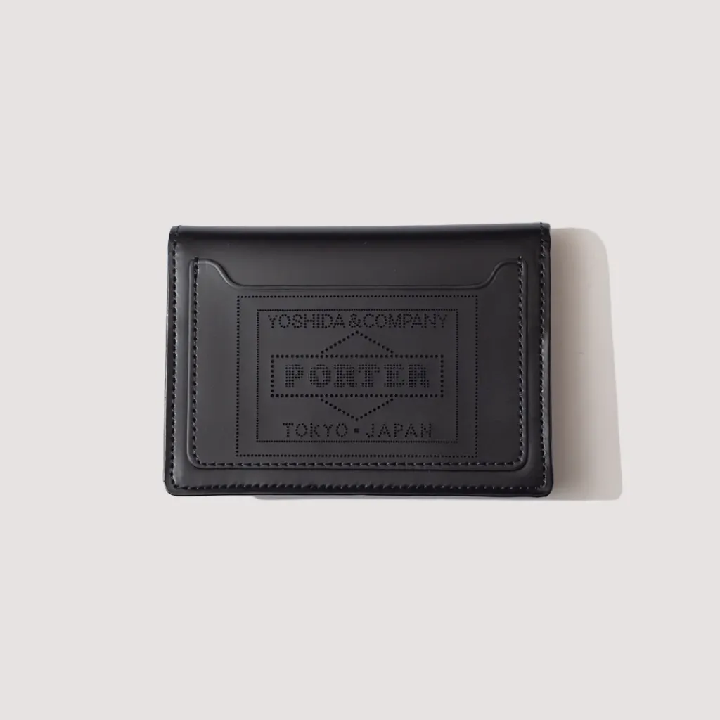 Wallets|Porter - Yoshida u0026 Co. PS Leather Wallet Card Case - Black