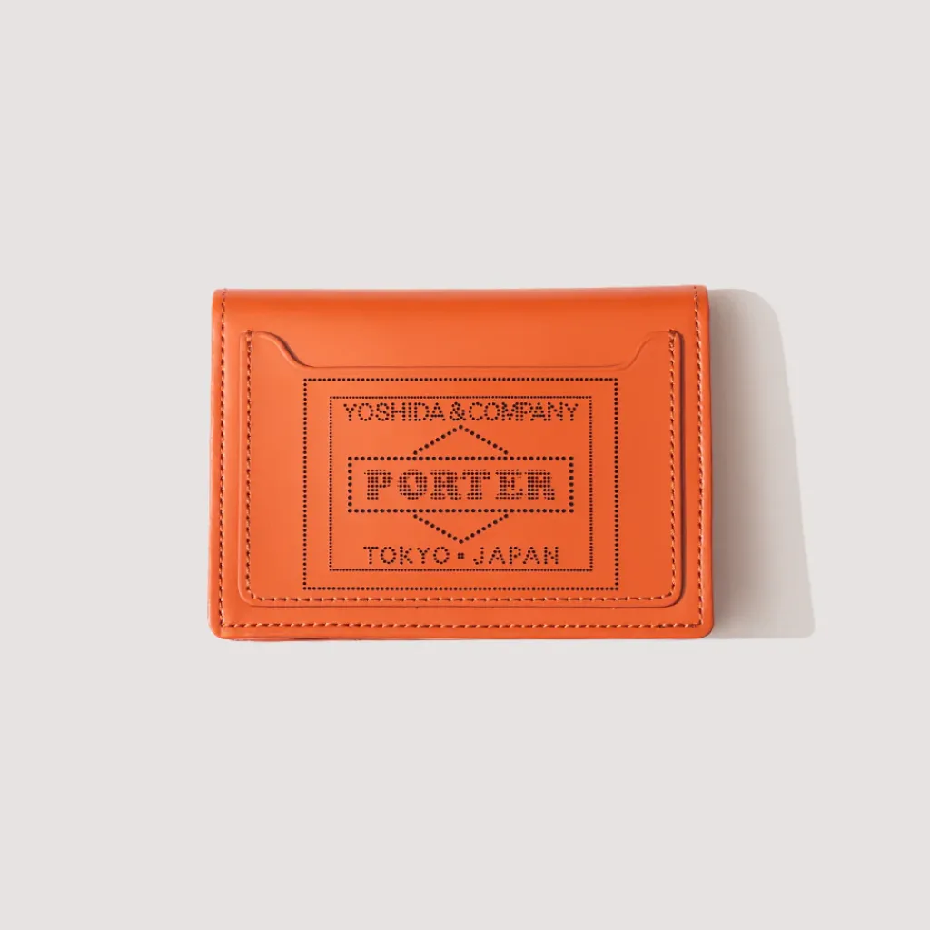 Wallets|Porter - Yoshida u0026 Co. PS Leather Wallet Card Case - Orange