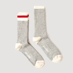 Socks|Beams Plus Ragg Socks 2 Pack - Red Line