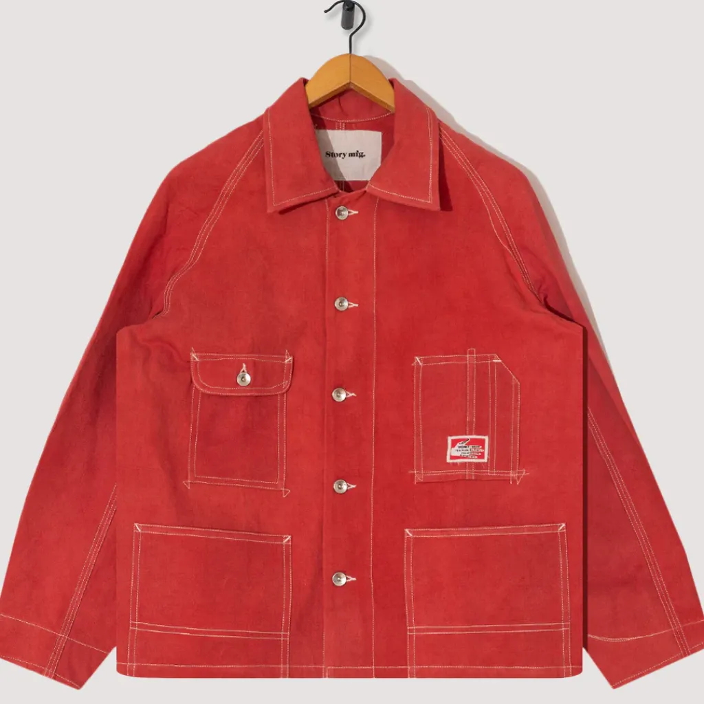 Jackets|Story MFG Railroad Jacket - Pink Wonky-Wear