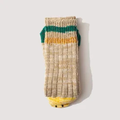 Socks|Kapital Rainbow Happy Heel Socks - Beige