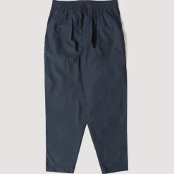 Trousers|Universal Works Recycled Poly Tech Pleated Track Pant - Navy