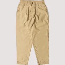 Trousers|Universal Works Recycled Poly Tech Pleated Track Pant - Sand