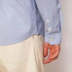 Shirts|Folk Relaxed Fit Shirt - Blue Texture