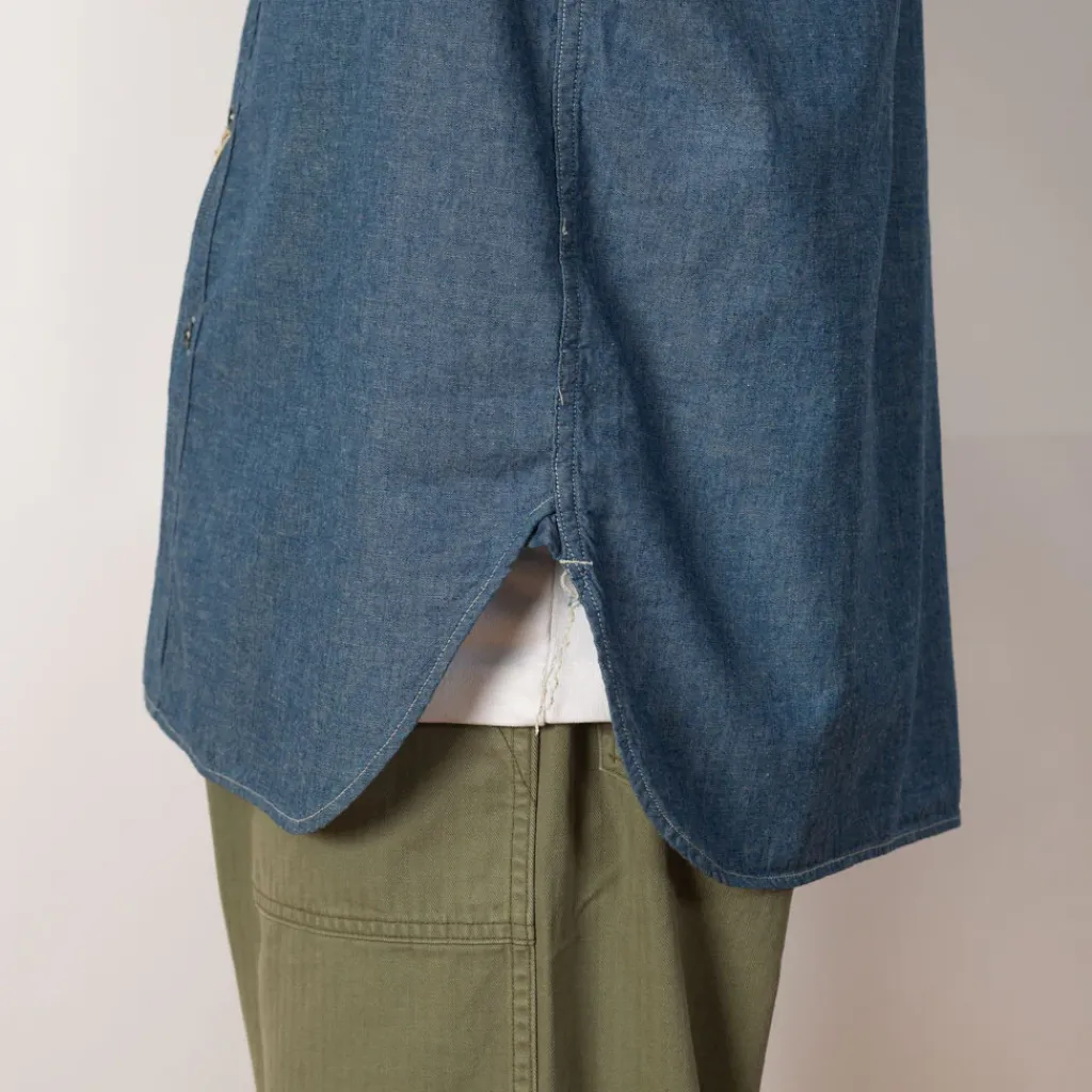 Shirts|OrSlow Relaxed Fit Work Shirt - Chambray