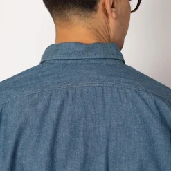 Shirts|OrSlow Relaxed Fit Work Shirt - Chambray