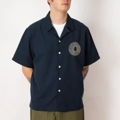 Shirts|Folk Relaxed Soft Collar Shirt - Navy