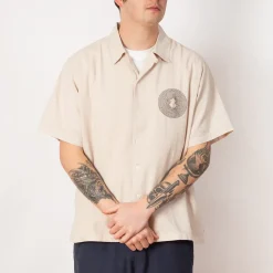 Shirts|Folk Relaxed Soft Collar Shirt - Light Stone