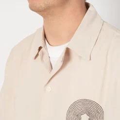 Shirts|Folk Relaxed Soft Collar Shirt - Light Stone