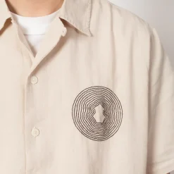 Shirts|Folk Relaxed Soft Collar Shirt - Light Stone