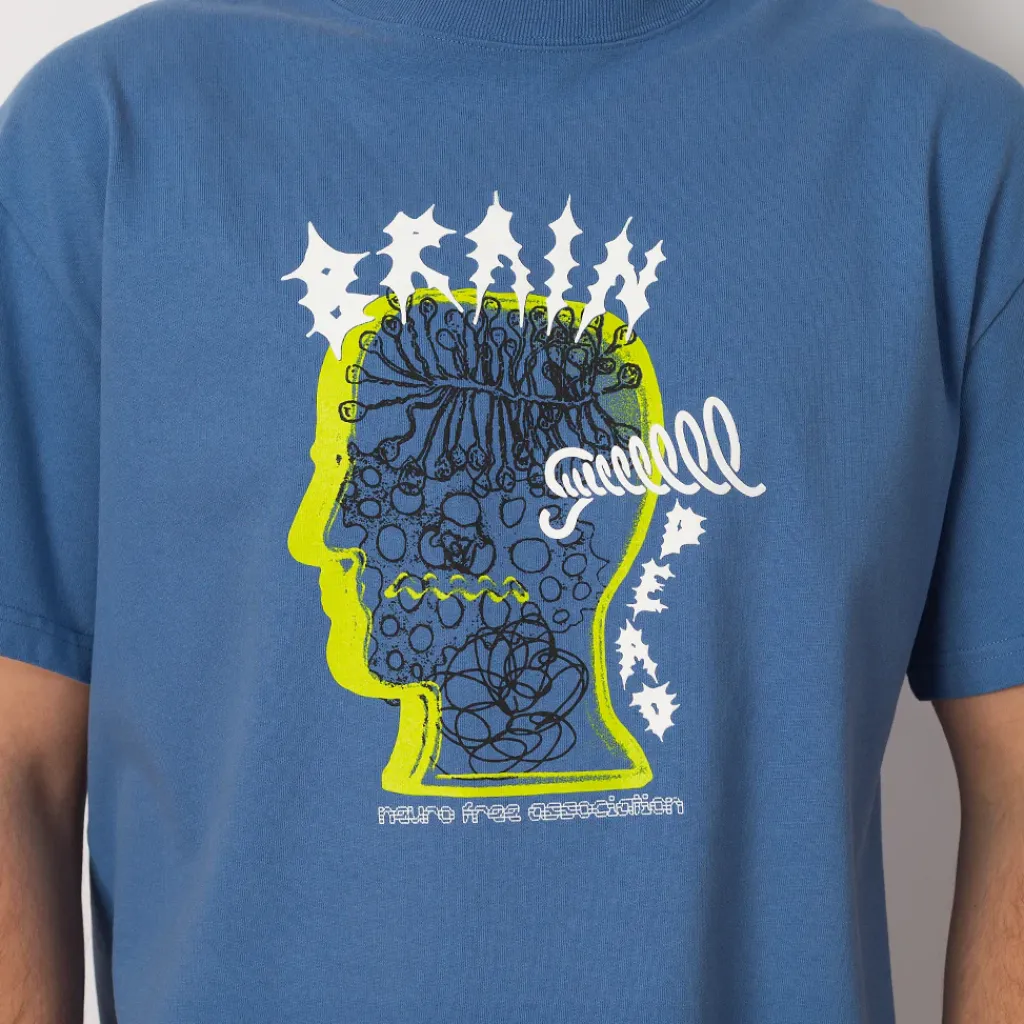 T-Shirts|Brain Dead Ringing Ear T-Shirt - Blue