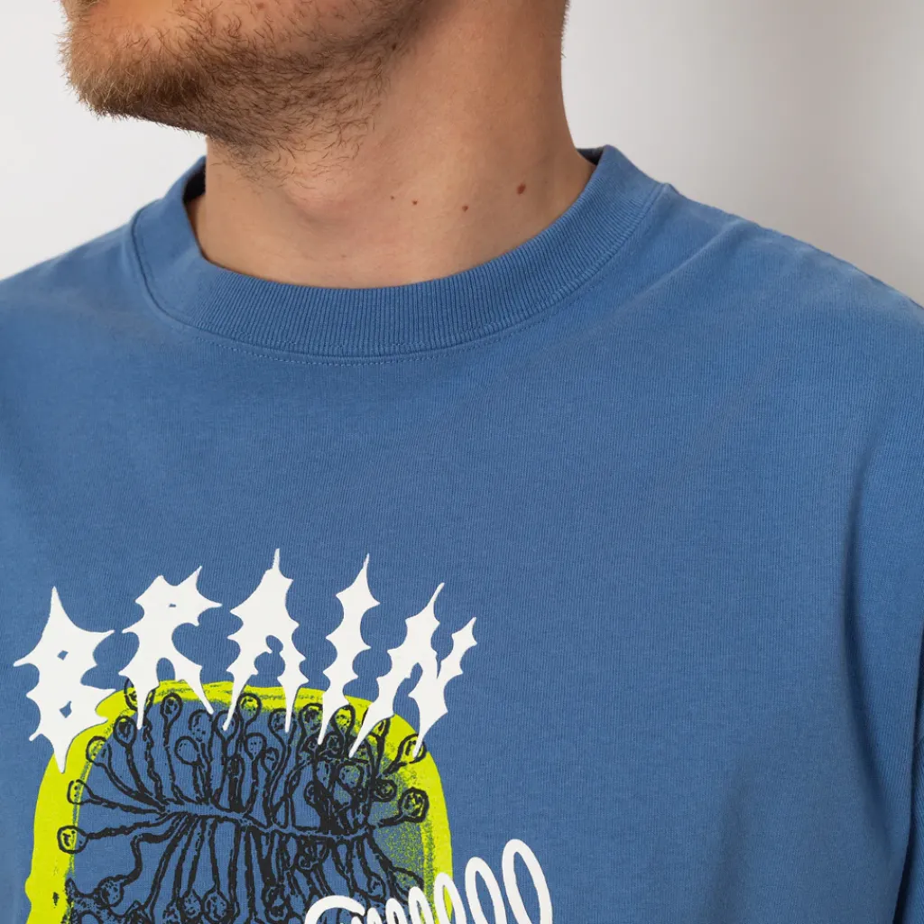 T-Shirts|Brain Dead Ringing Ear T-Shirt - Blue