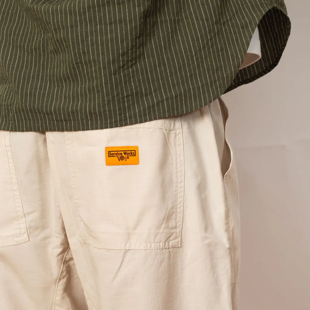 Trousers|Service Works Ripstop Chef Pant - Bone