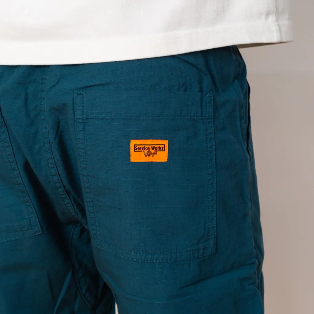 Shorts|Service Works Ripstop Chef Short - Ocean