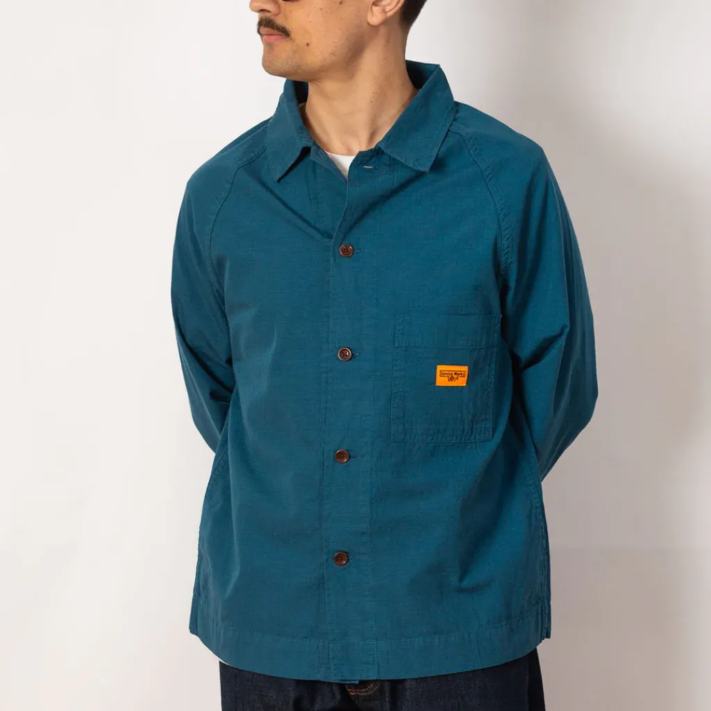 Jackets|Service Works Ripstop FOH Jacket - Ocean