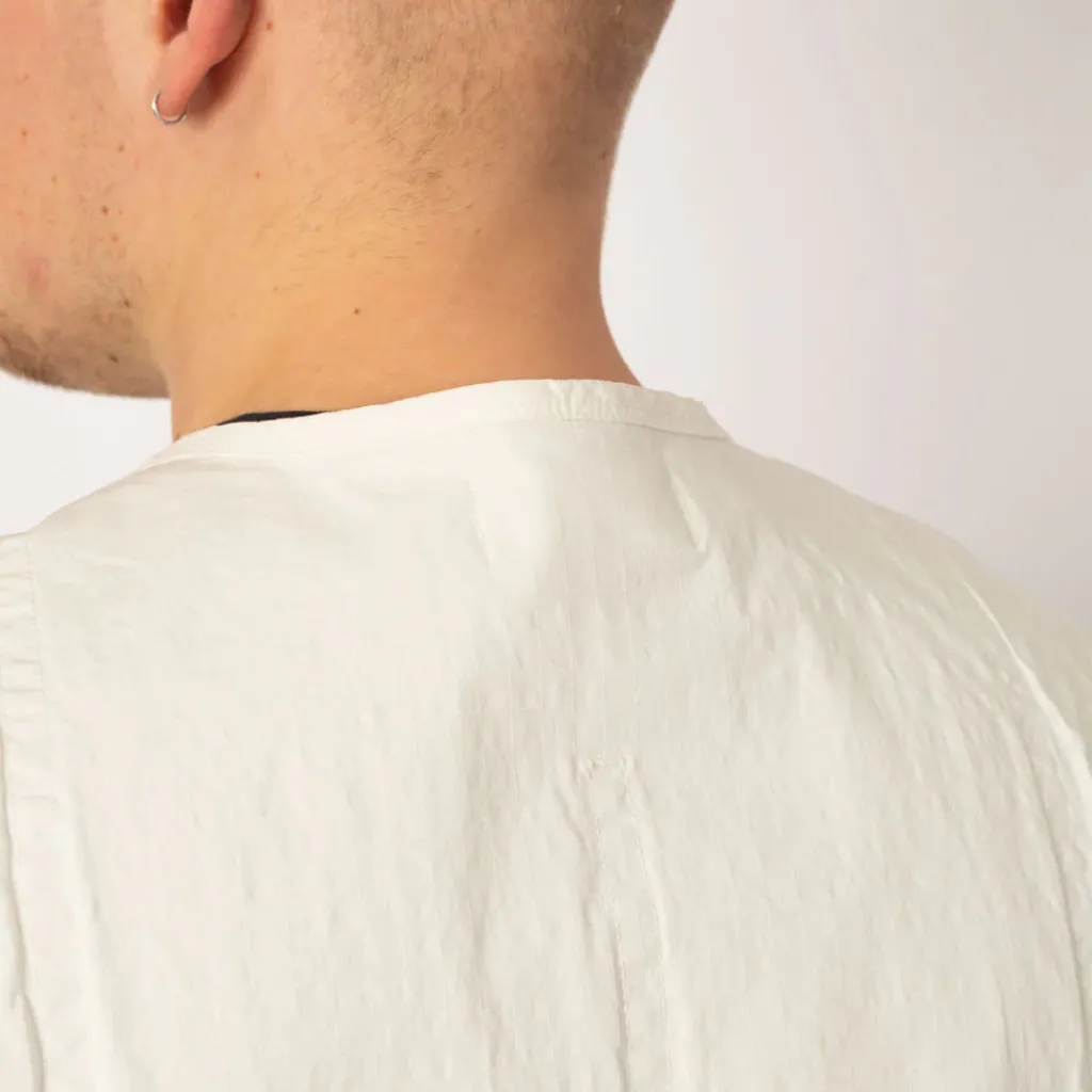 Jackets|Stone Island Ripstop Vest - Ivory (V0093)