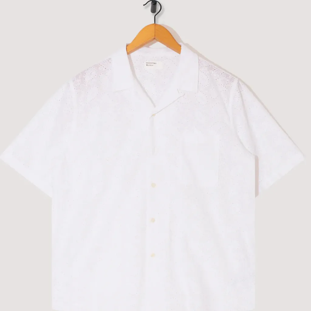 Shirts|Universal Works Road Shirt - White