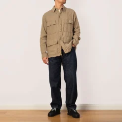 Jackets|Kaptain Sunshine Safari Shirt Jacket - Beige