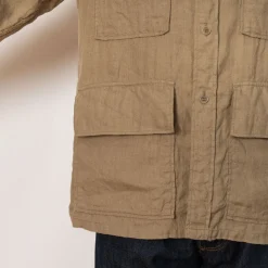 Jackets|Kaptain Sunshine Safari Shirt Jacket - Beige