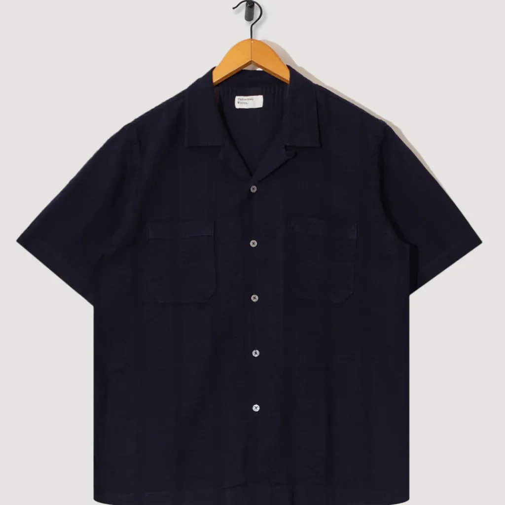 Shirts|Universal Works Sal Road Shirt - Navy