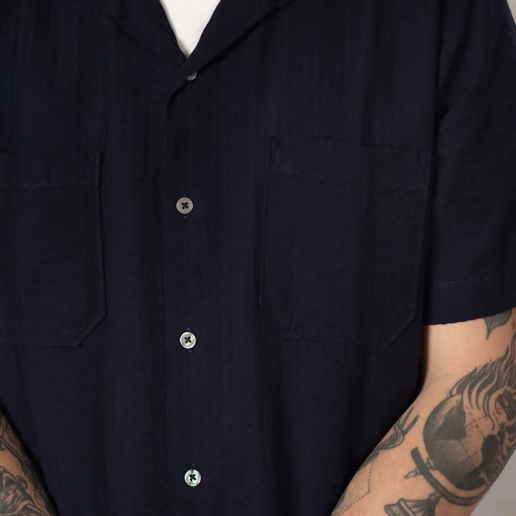 Shirts|Universal Works Sal Road Shirt - Navy