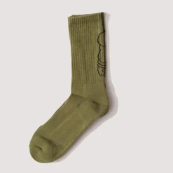 Socks|Service Works Salt + Pepper Socks - Olive