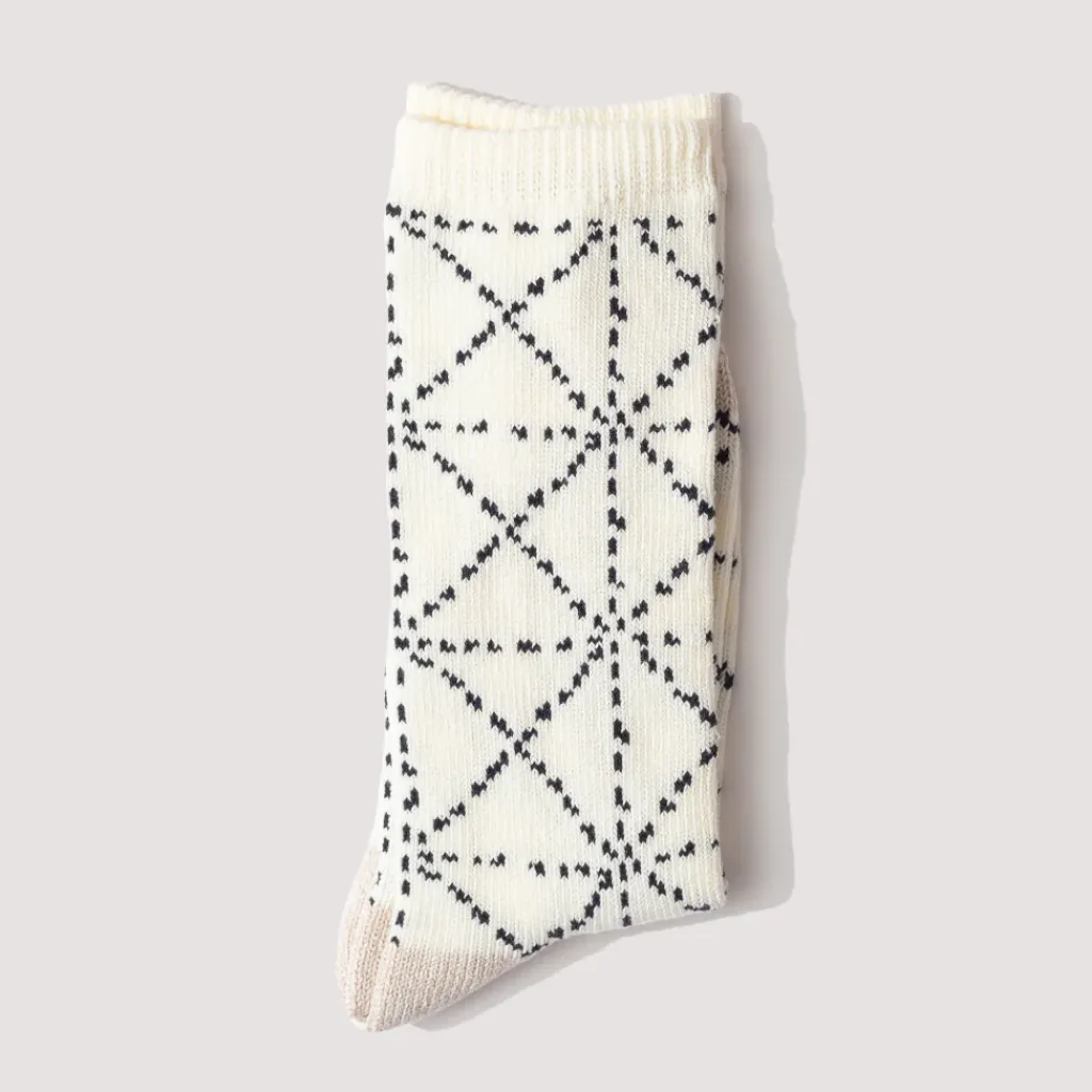 Socks|Kapital Sashiko Socks - Ecru