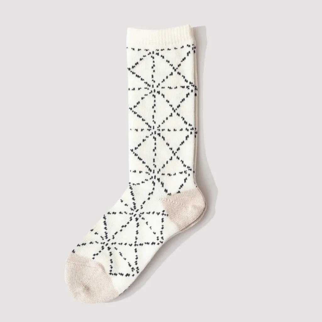 Socks|Kapital Sashiko Socks - Ecru