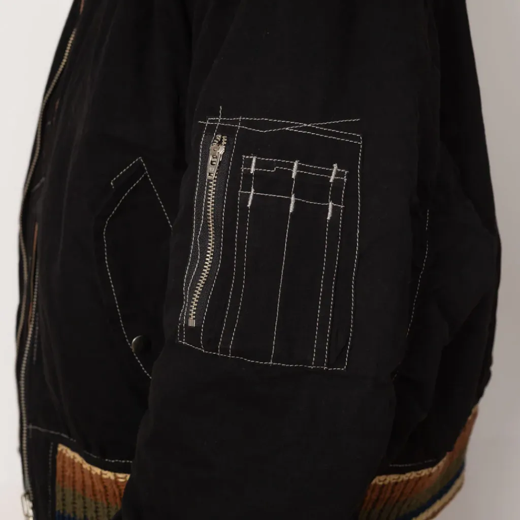 Jackets|Story MFG Seed Bomber - Black Wonky-Wear
