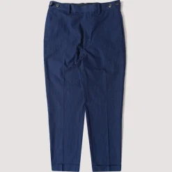 Trousers|Beams Plus Seersucker Ivy Trouser - Navy Solid