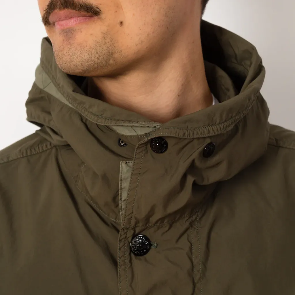 Jackets|Stone Island Short Parka - Military Green (V0054)