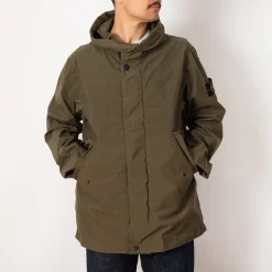 Jackets|Stone Island Short Parka - Military Green (V0054)