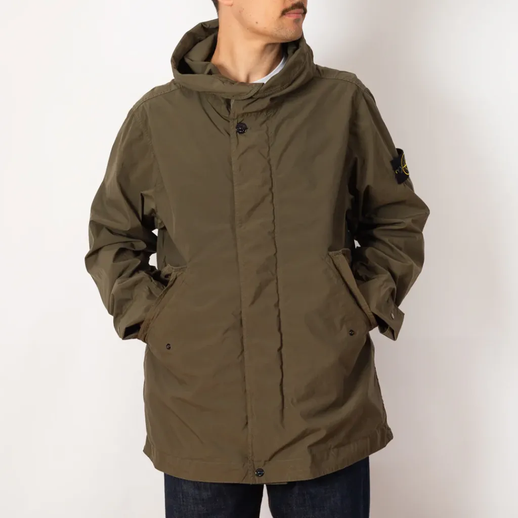 Jackets|Stone Island Short Parka - Military Green (V0054)