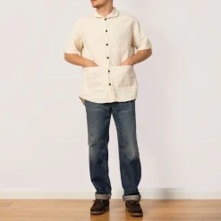 Shirts|Tender Co. Short Sleeve Flipped Collar Shirt - Rinsed