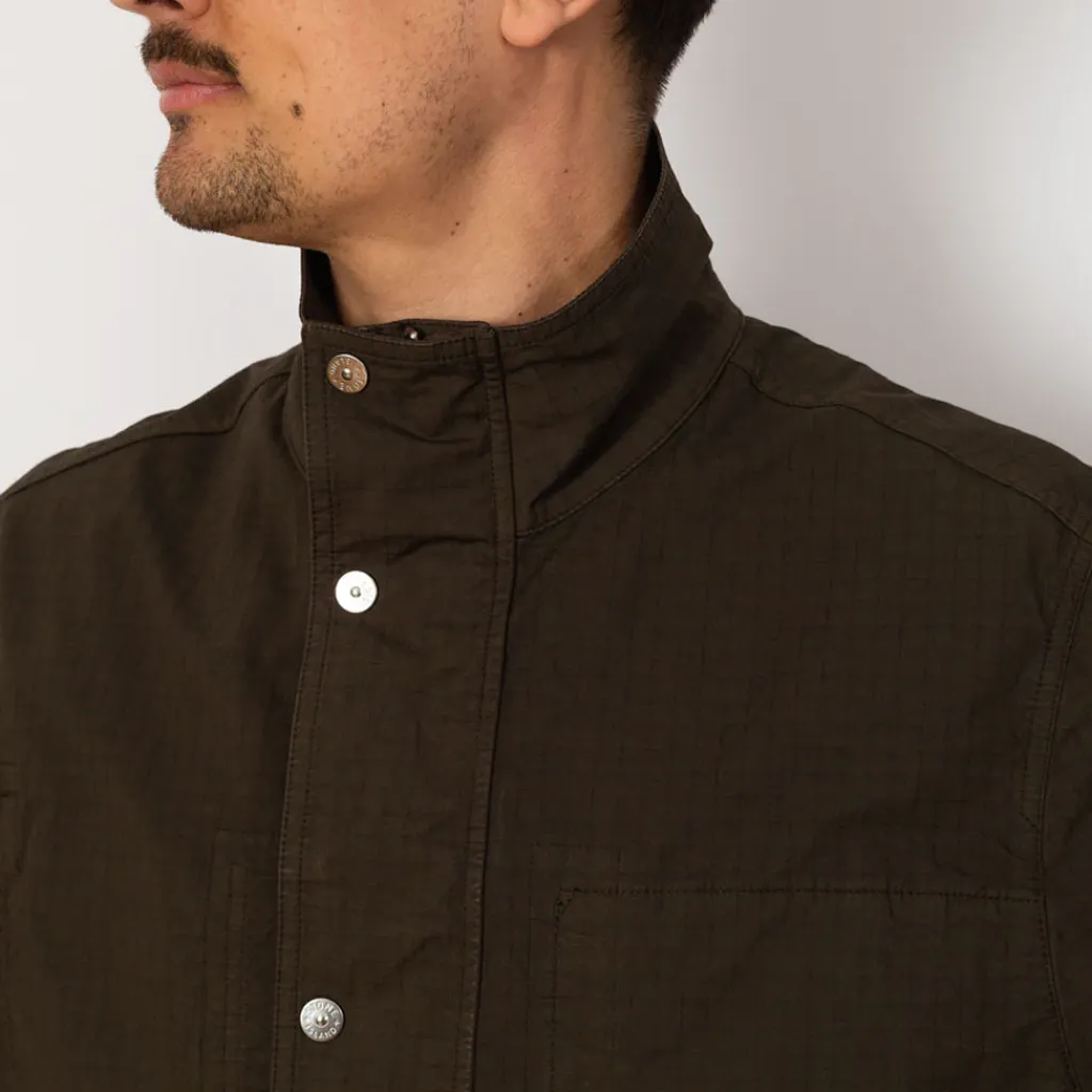Jackets|Stone Island Short Stand Collar Jacket - Military Green