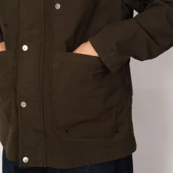 Jackets|Stone Island Short Stand Collar Jacket - Military Green