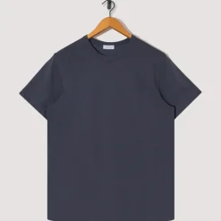 T-Shirts|Sunspel Single Jersey T-Shirt - Slate Blue