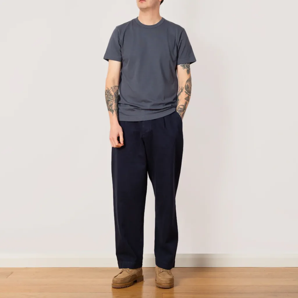 T-Shirts|Sunspel Single Jersey T-Shirt - Slate Blue