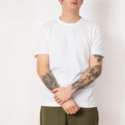 T-Shirts|Sunspel Single Jersey T-Shirt - White