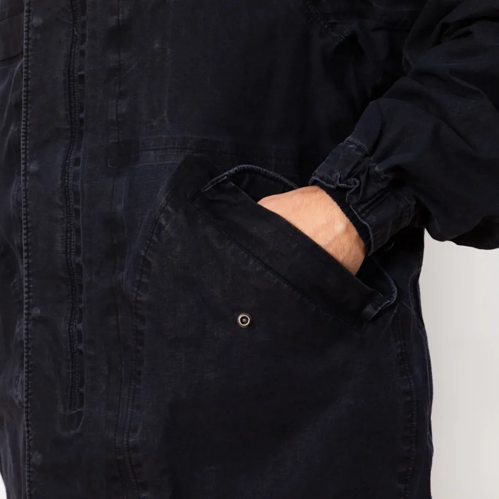 Jackets|Visvim Six-Five Fishtail Parka 3L Damaged - Navy