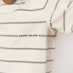 T-Shirts|Stone Island Marina Spell Out Sweatshirt - Ivory (V0093)