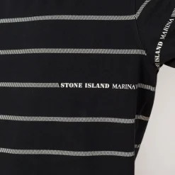 T-Shirts|Stone Island Marina Spell Out Sweatshirt - Navy Blue (V0020)
