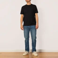 T-Shirts|Sunspel S/S Crew Neck T-Shirt - Black