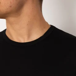 T-Shirts|Sunspel S/S Crew Neck T-Shirt - Black