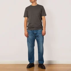 T-Shirts|Sunspel S/S Crew Neck T-Shirt - Charcoal