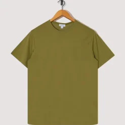 T-Shirts|Sunspel S/S Crew Neck T-Shirt - Matcha Green