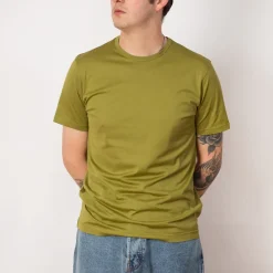 T-Shirts|Sunspel S/S Crew Neck T-Shirt - Matcha Green