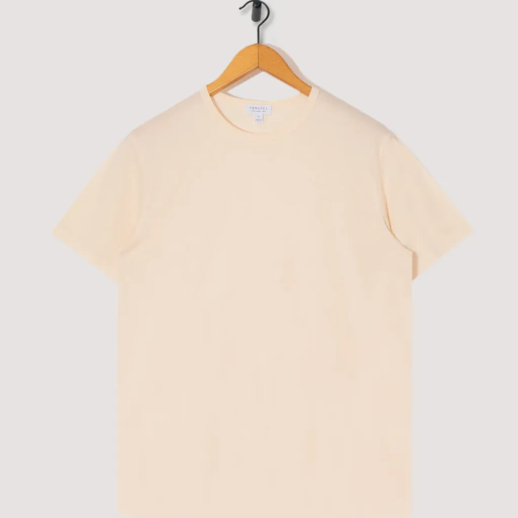 T-Shirts|Sunspel S/S Crew Neck T-Shirt - Undyed
