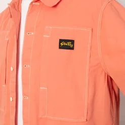 Shirts|Stan Ray S/S Painter Shirt - Washed Red Poplin