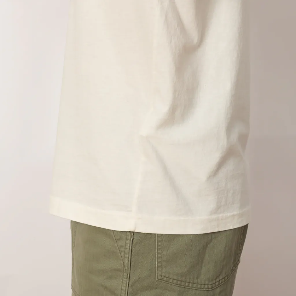 T-Shirts|Stone Island Stitch Logo T-Shirt - Ivory (V0093)